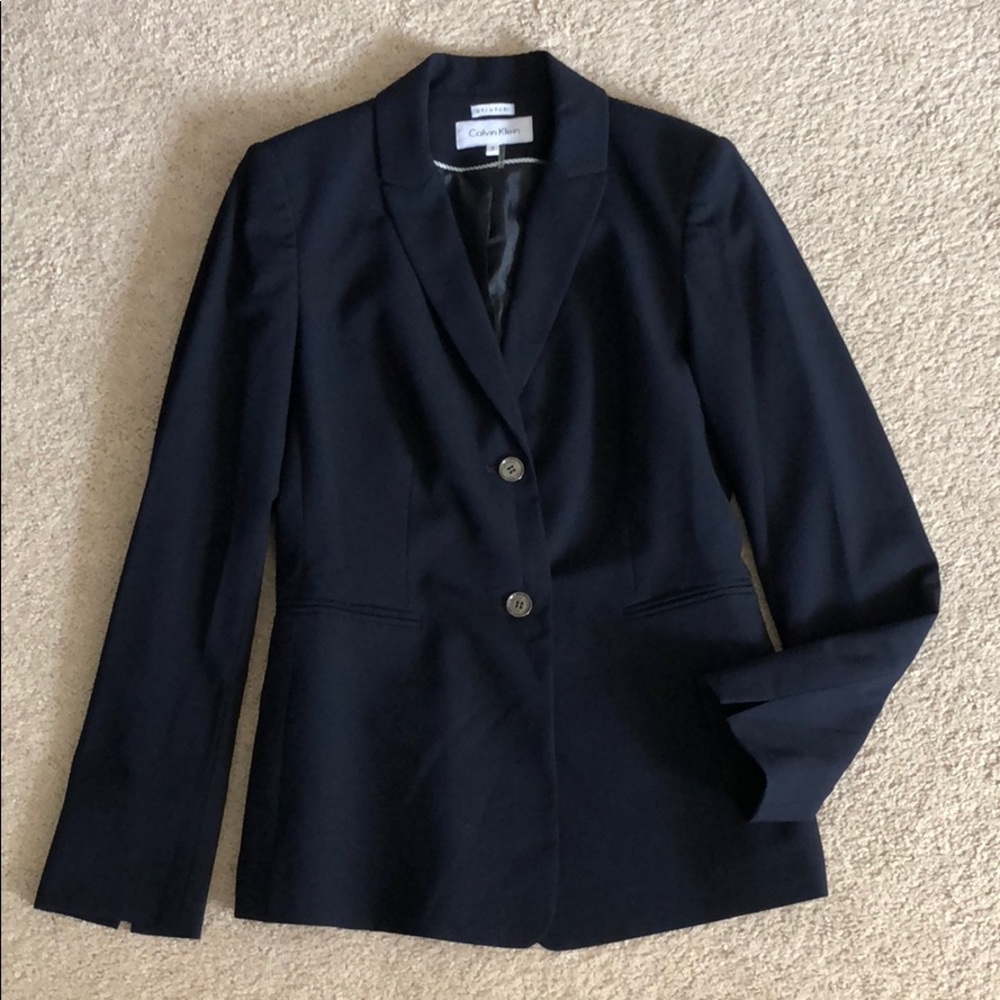 Like-New, Calvin Klein, Navy Blazer